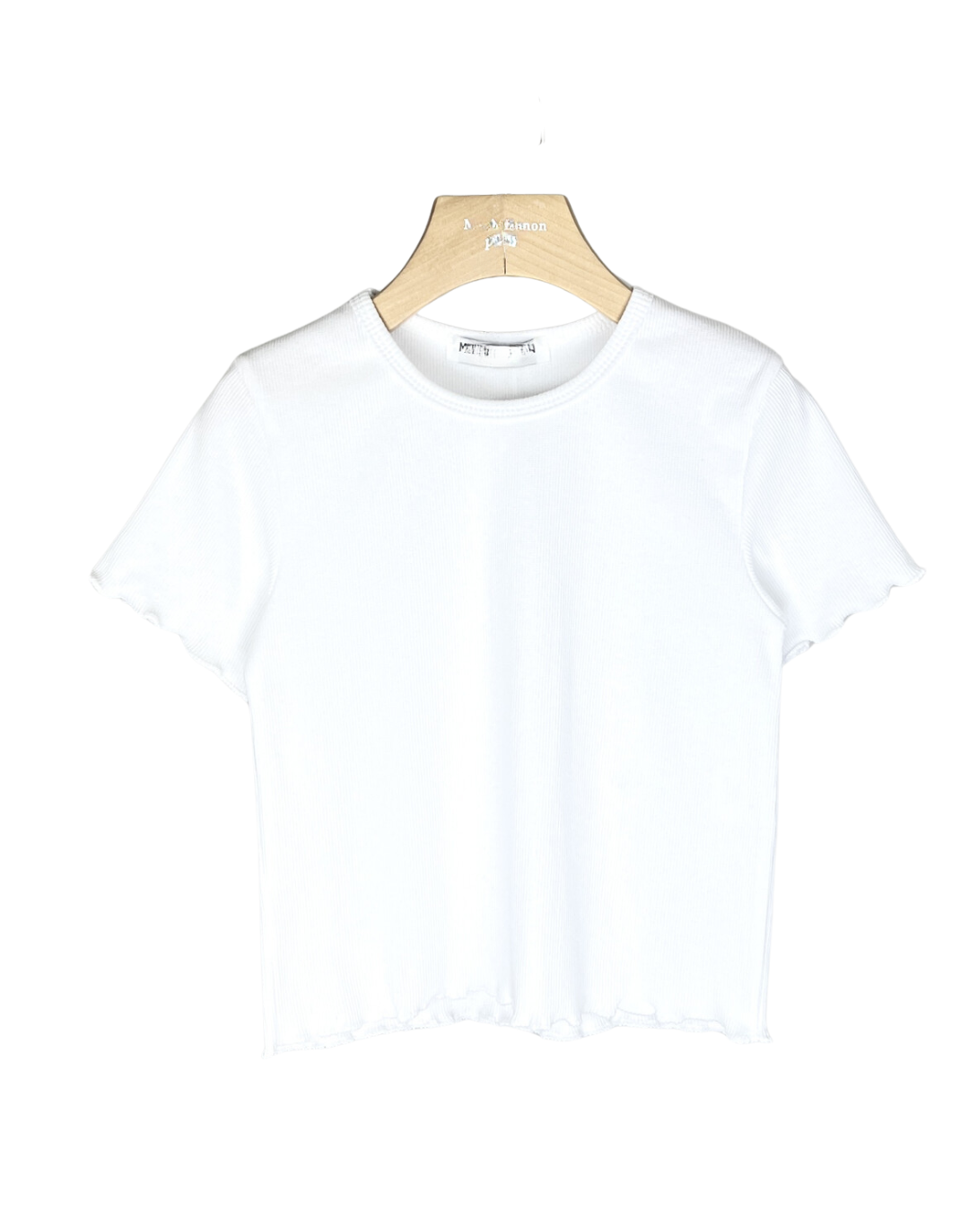 Basic rib T-shirt - Verschillende kleuren wit