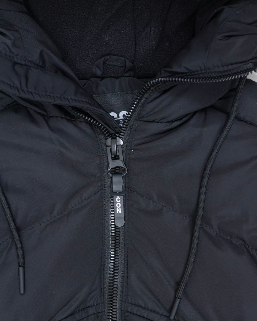 ICON Winter Coat Black and Beige