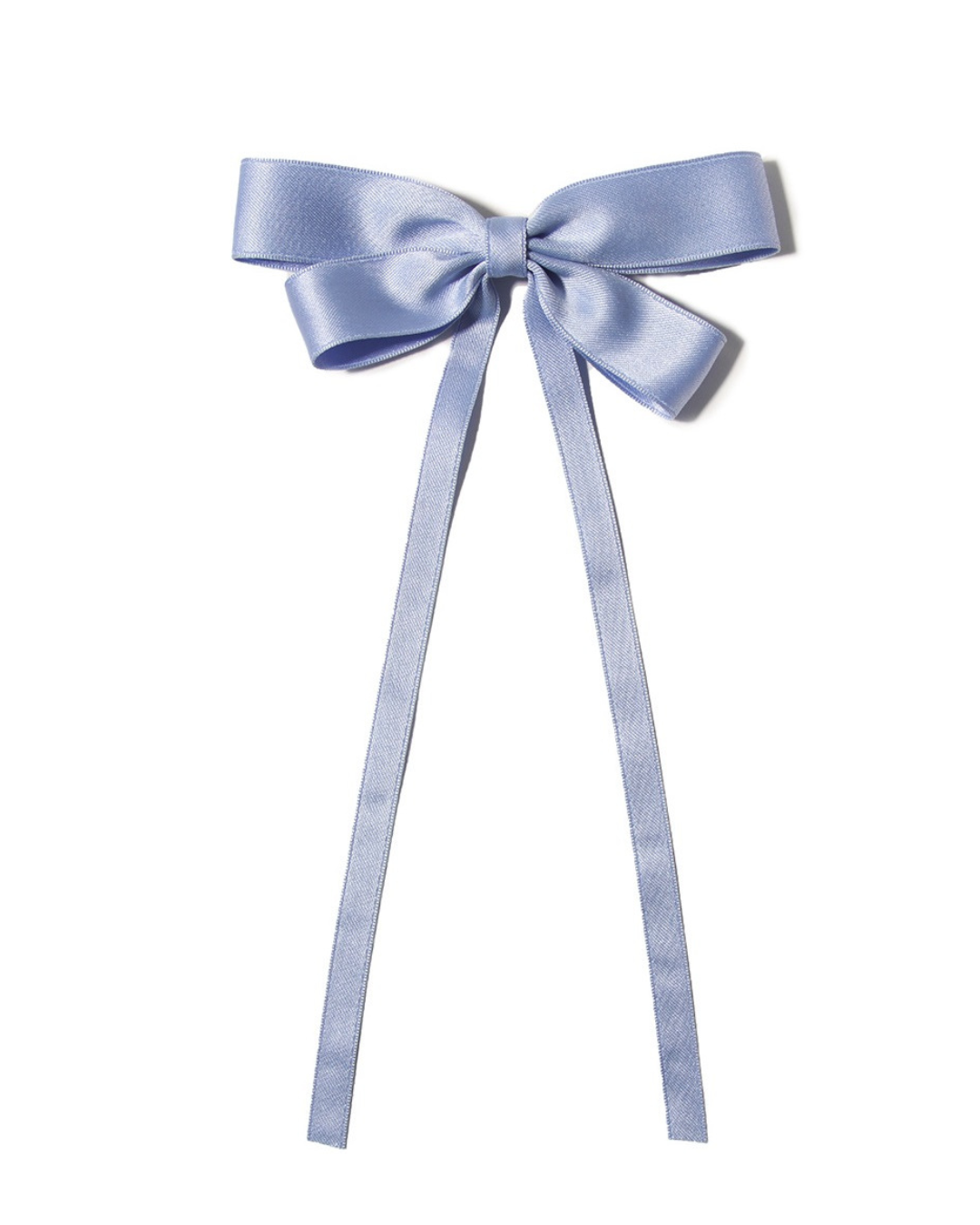 Satijnen Haarclip Strik blauw