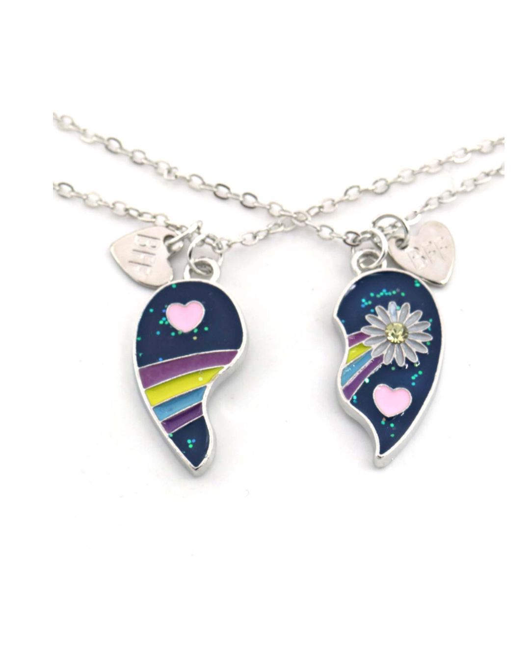Vriendschap Ketting Blauw - Symbol van Echte Vriendschap close up
