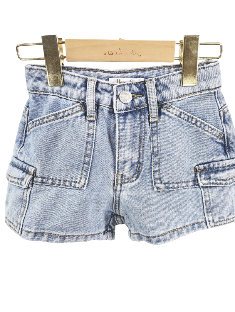 Trendy Cargo Jeans Short voor Meisje