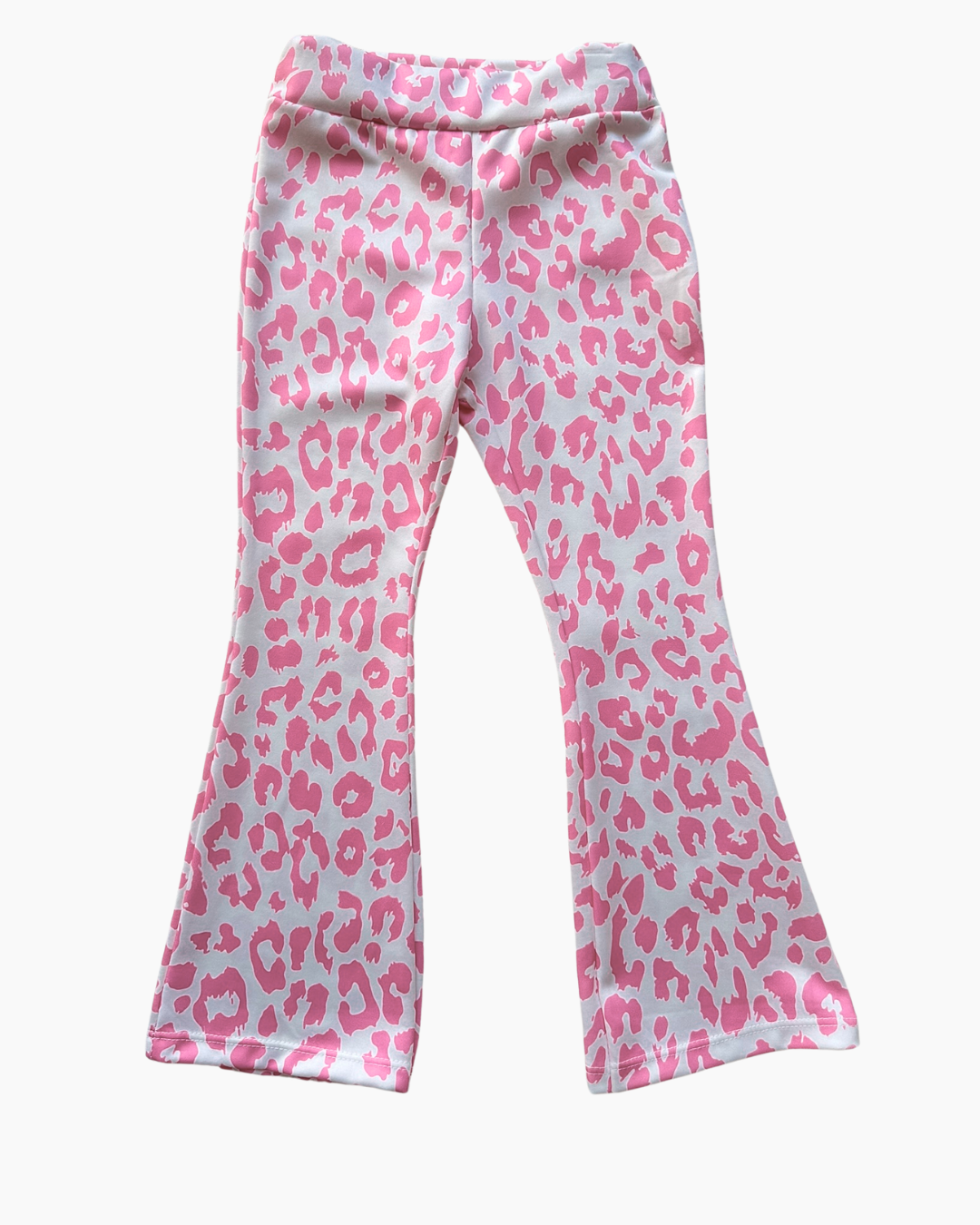 Flared pants met leopard roze - Trendy meisjeskleding