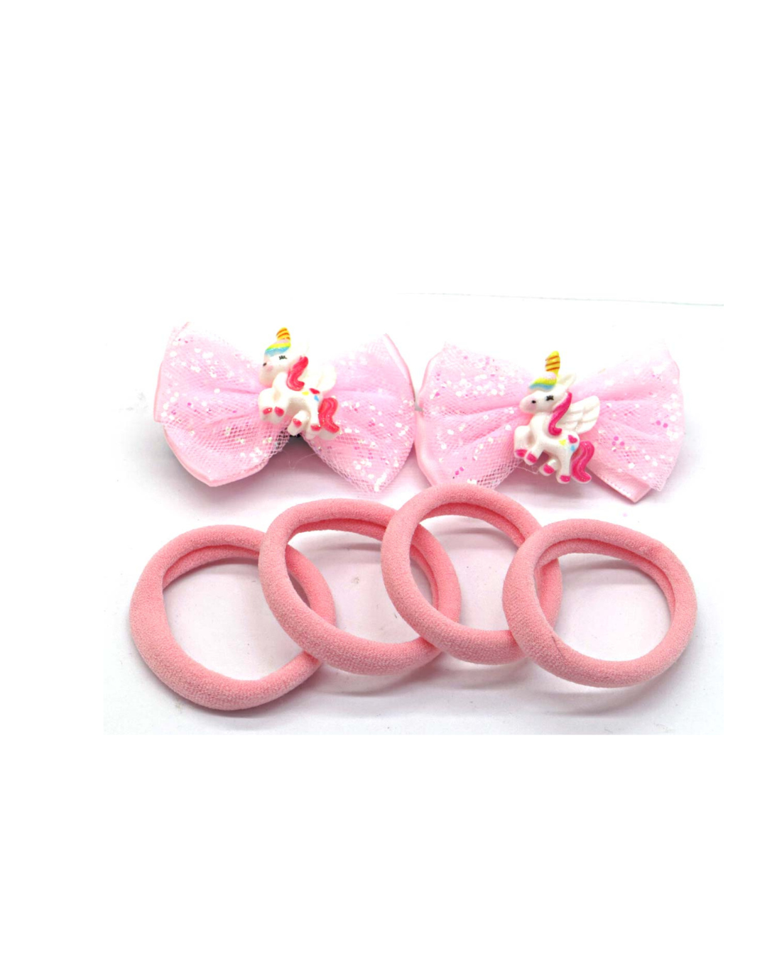 6-delig Unicorn Haarsetje roze