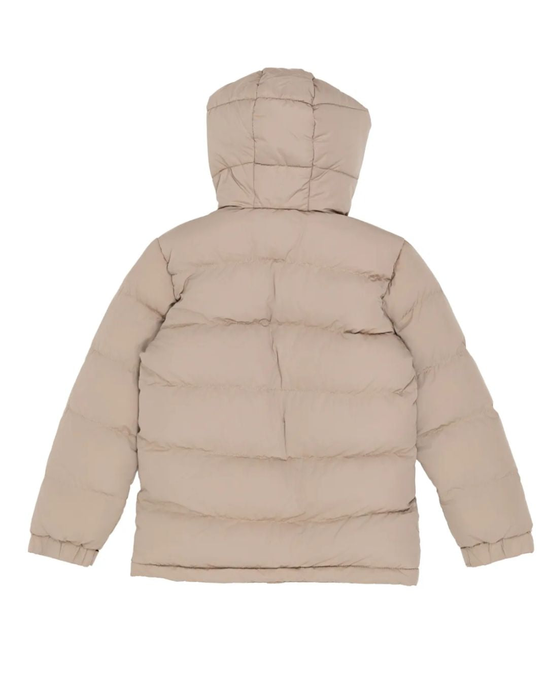 ICON winterjas beige voor jongens – warme fleecegevoerde kinderjas met afritsbare capuchon, sportieve ICON-branding en winddichte ritssluiting. Ideaal voor winterse dagen. Verkrijgbaar in kindermaten. back
