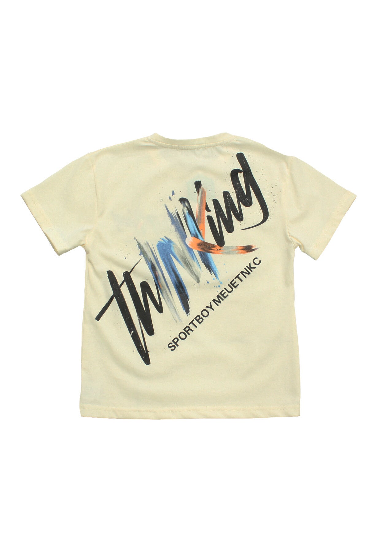 Thinking Sets 2-delig - Stoere en Trendy Kindermode voor Jongens beige t-shrt