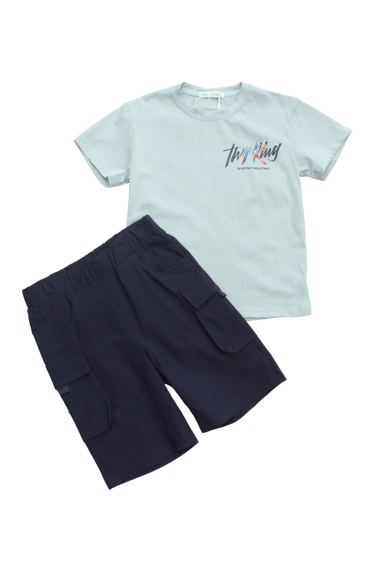 Thinking Sets 2-delig - Stoere en Trendy Kindermode voor Jongens blauw set