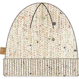 Strooi gebreide muts | Beige