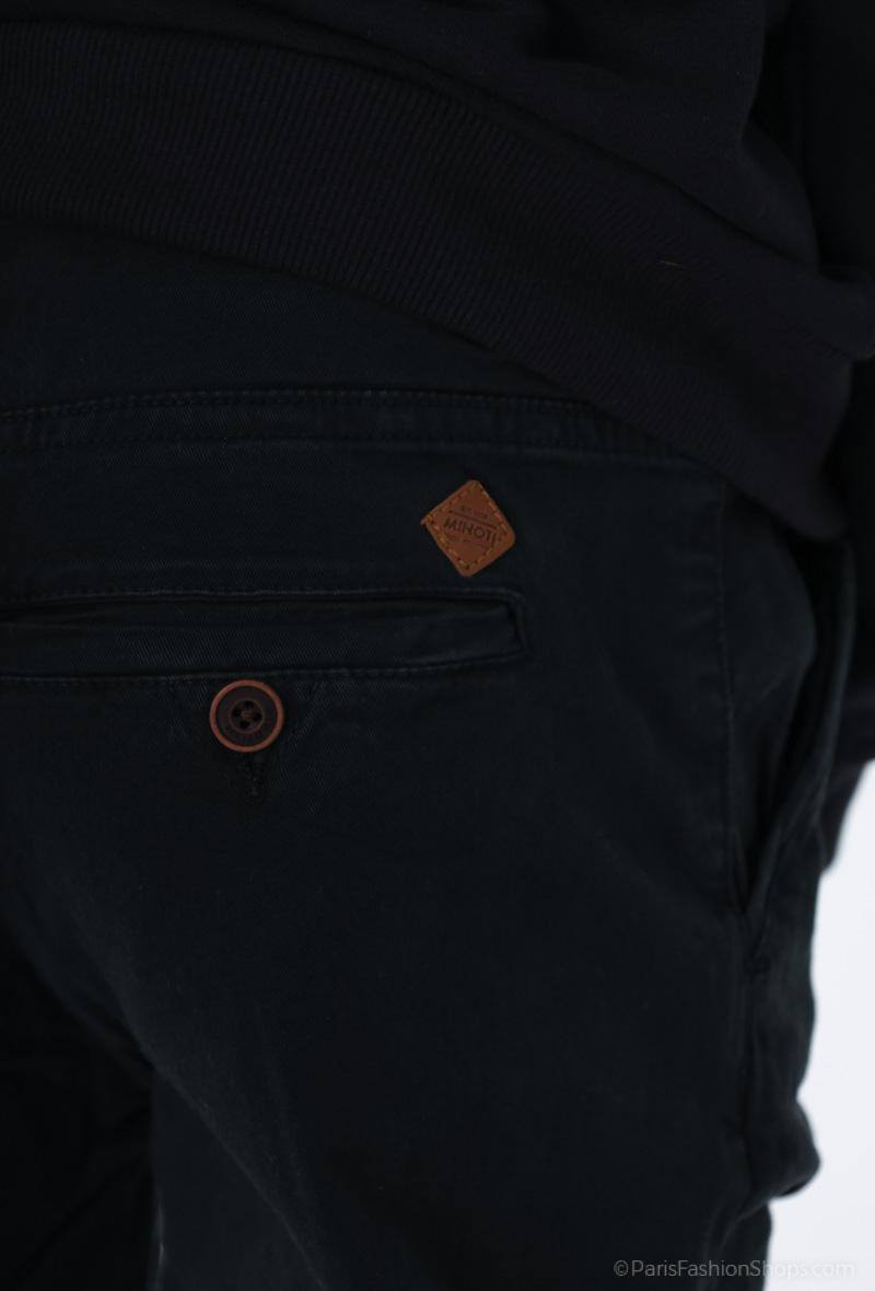 Minoti jongens chino – zwart – 100% katoen – herfst/winter – maat 8 t/m 14 jaar detail