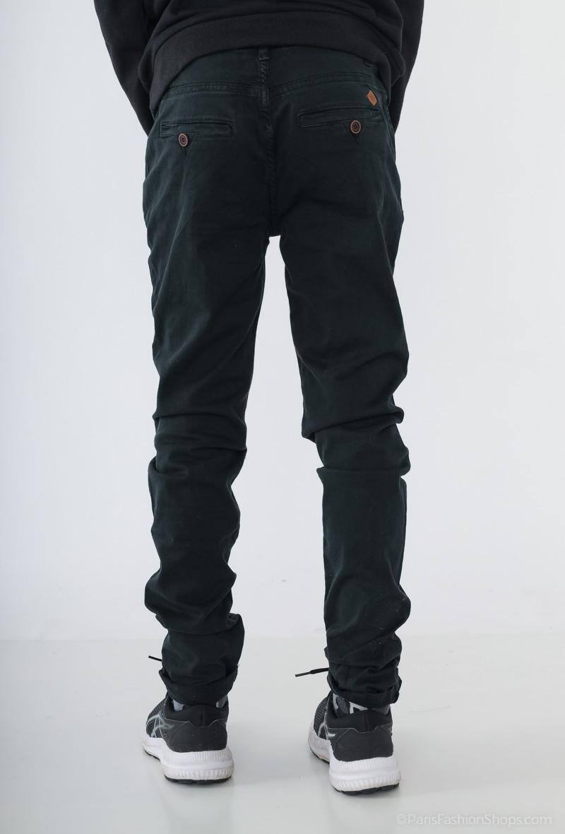 Minoti jongens chino – zwart – 100% katoen – herfst/winter – maat 8 t/m 14 jaar back