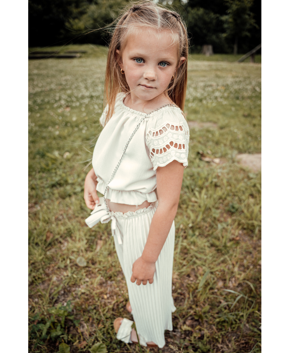Zomerse set 3-delig Beige - Trendy kinderkleding met model
