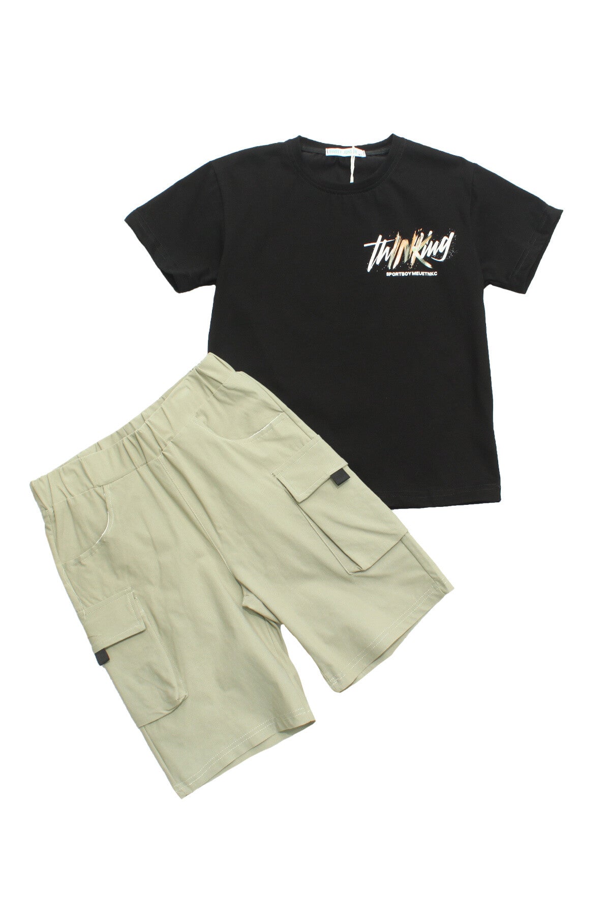Thinking Sets 2-delig - Stoere en Trendy Kindermode voor Jongens zwart set