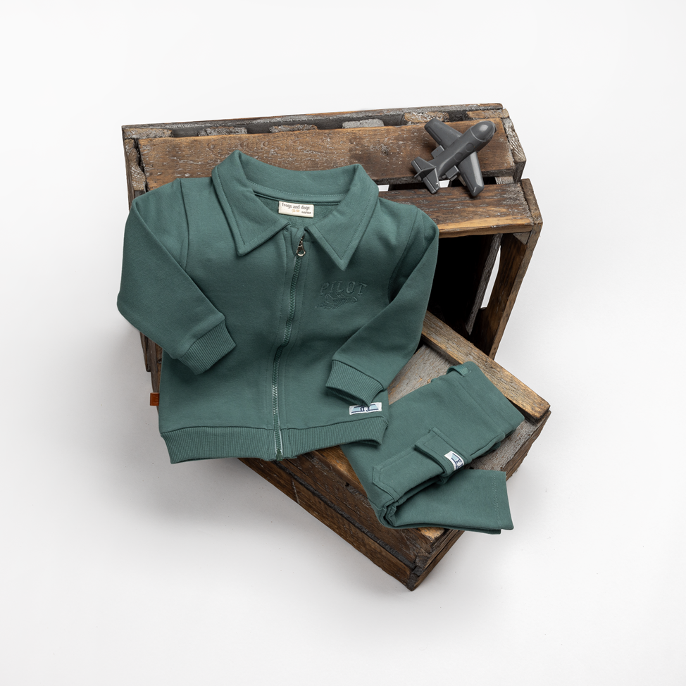 Pilot Club Baby Zip -trui | Zeekijn