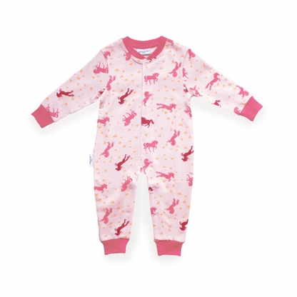 Paardroze F&D Onesie Kinderen | Roze