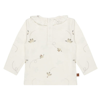 Volg je hart Baby Shirt Ruffe Collar | Straalstroom