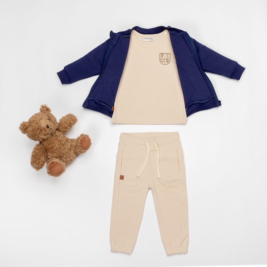 Speel de hele dag Kids Shirt F & D | Rookgrijs