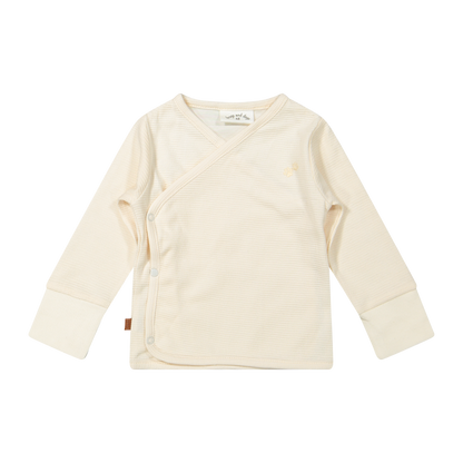 Wikkel T-Shirt Wafel Biologisch | Gebroken wit