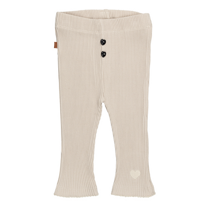 Volg je hart Baby Rib Legging | Zilvergrijs