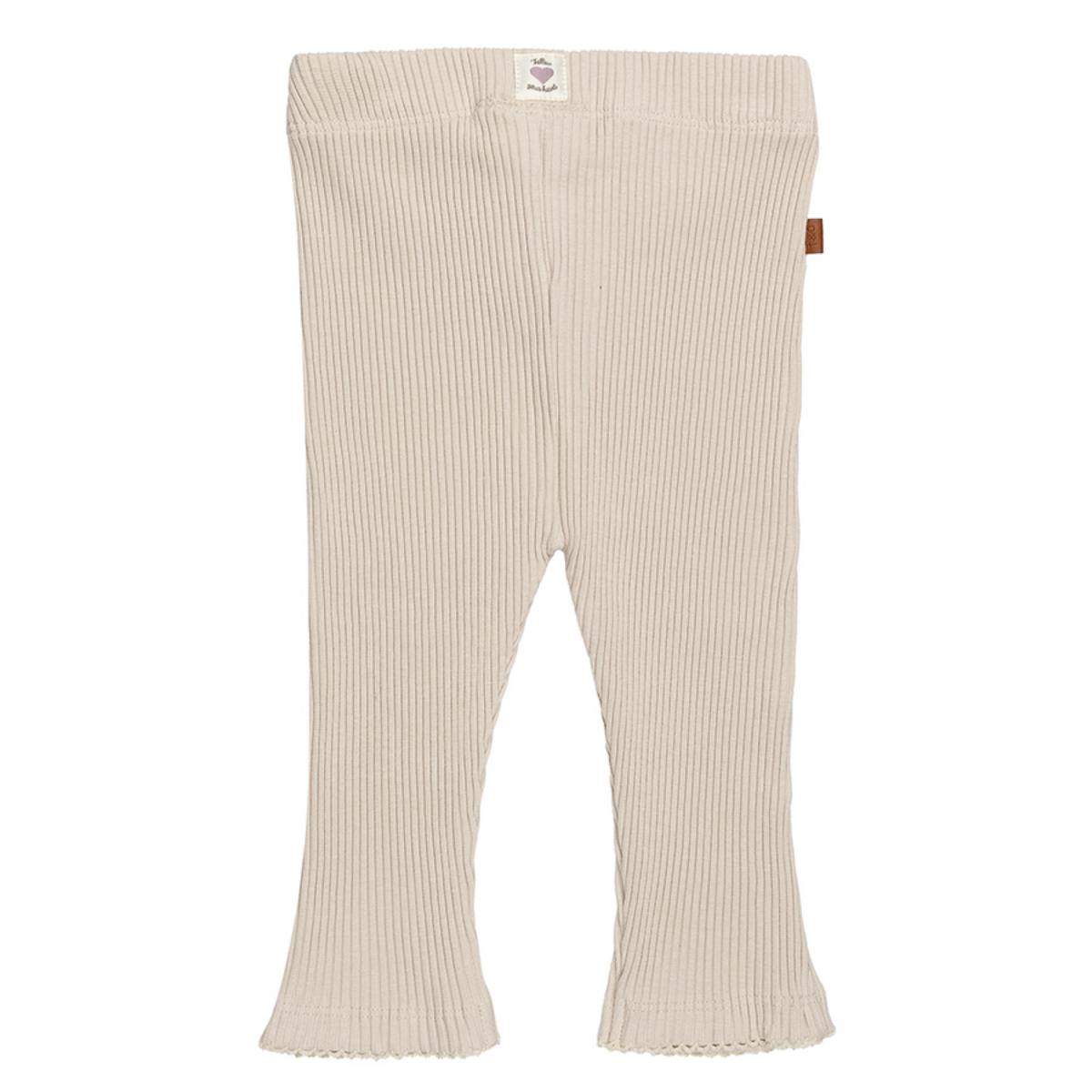 Volg je hart Baby Rib Legging | Zilvergrijs