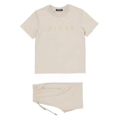 Icon Zomer Set - Hoogwaardige Kleding voor Jongens beige