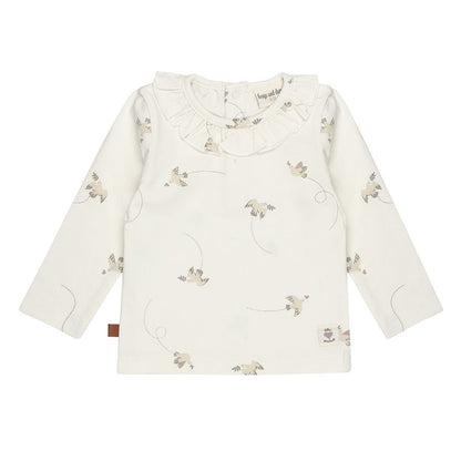 Volg je hart Kinderen shirt ruches kraag | Straalstroom