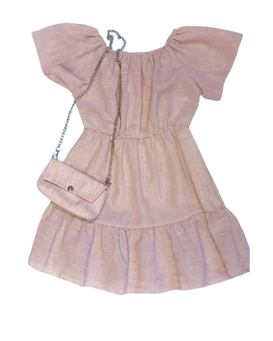 Pink Dress - 2-Delig Jurkje voor Meisjes met bijpassend tasje