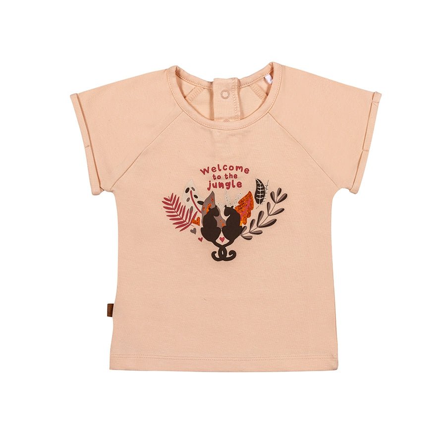 Jungle T-shirt Welkom | Roze