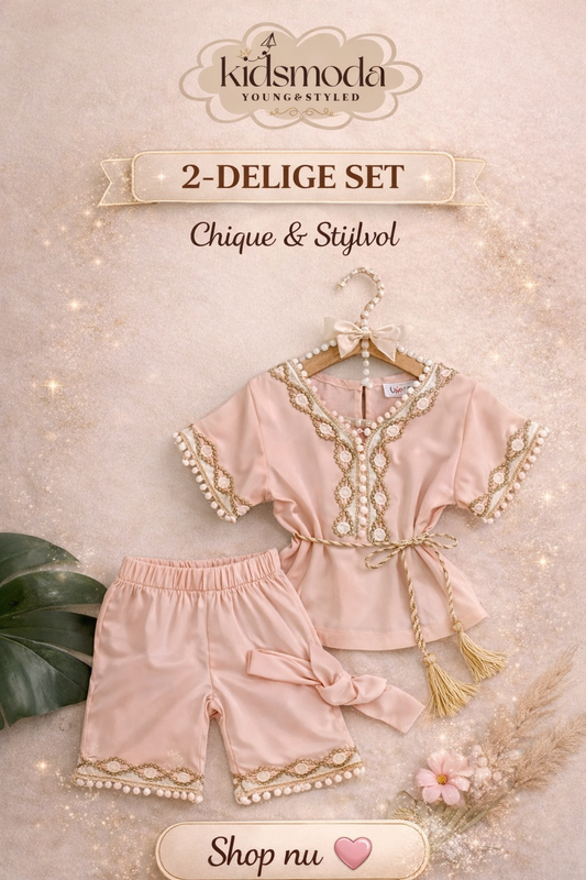 Elegante 2-delige set – zacht roze