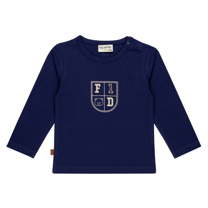 Speel de hele dag Kids Shirt Shield | Patriot blauw