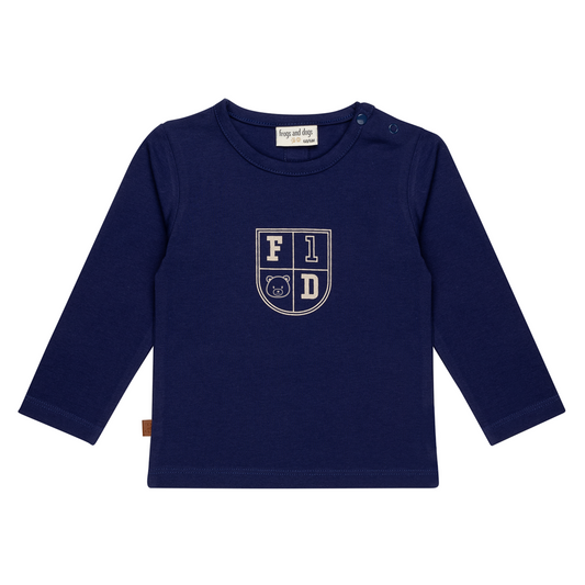 Speel de hele dag Kids Shirt Shield | Patriot blauw