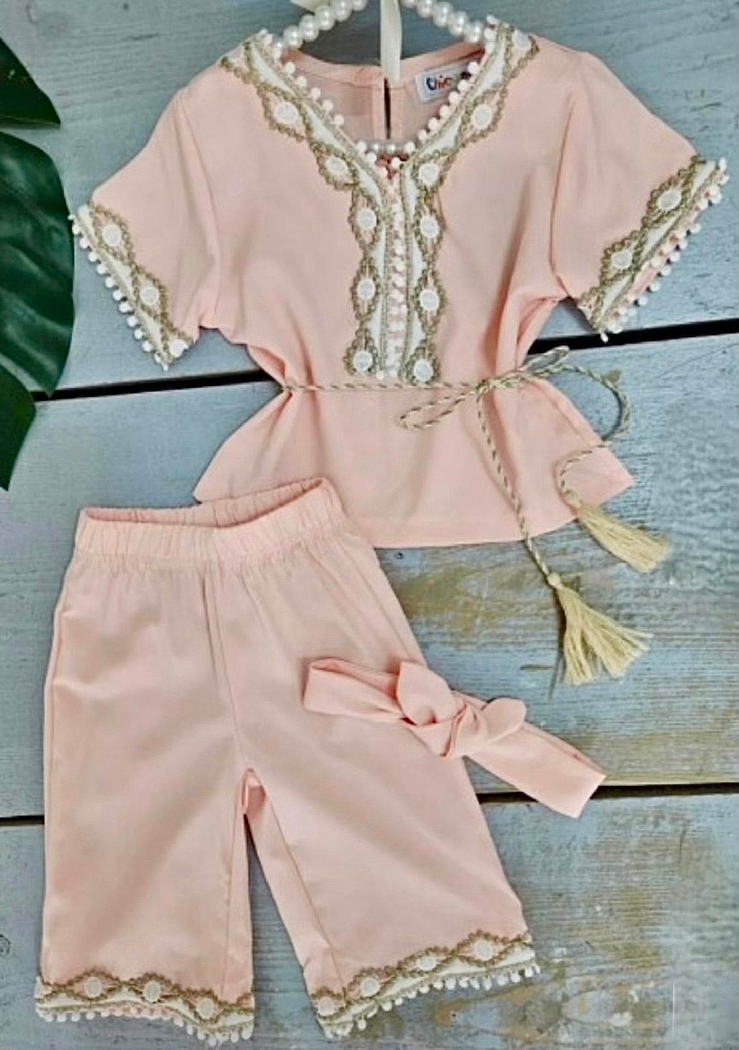 Elegante 2-delige set – zacht roze