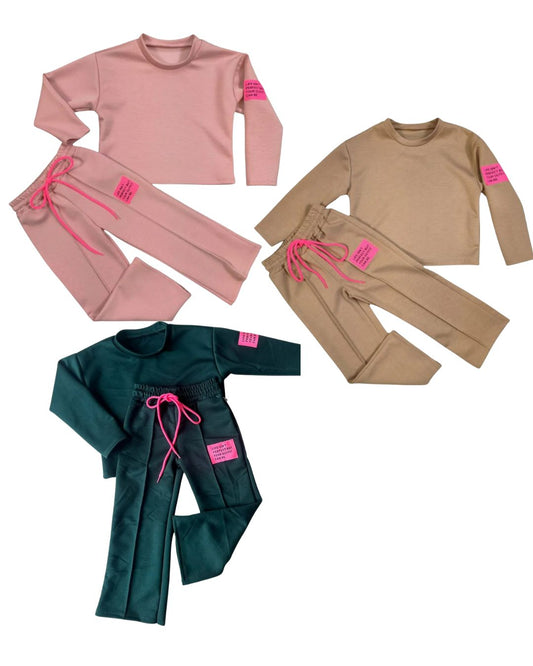 2-delige kinderoutfits life is perfect applicatie voorfront