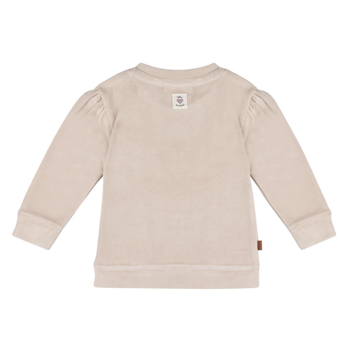Volg je hart Baby Velvet Sweater | Zilvergrijs