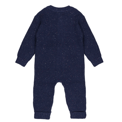 Strooi gebreide onesie | Patriottisch blauw