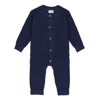 Strooi gebreide onesie | Patriottisch blauw