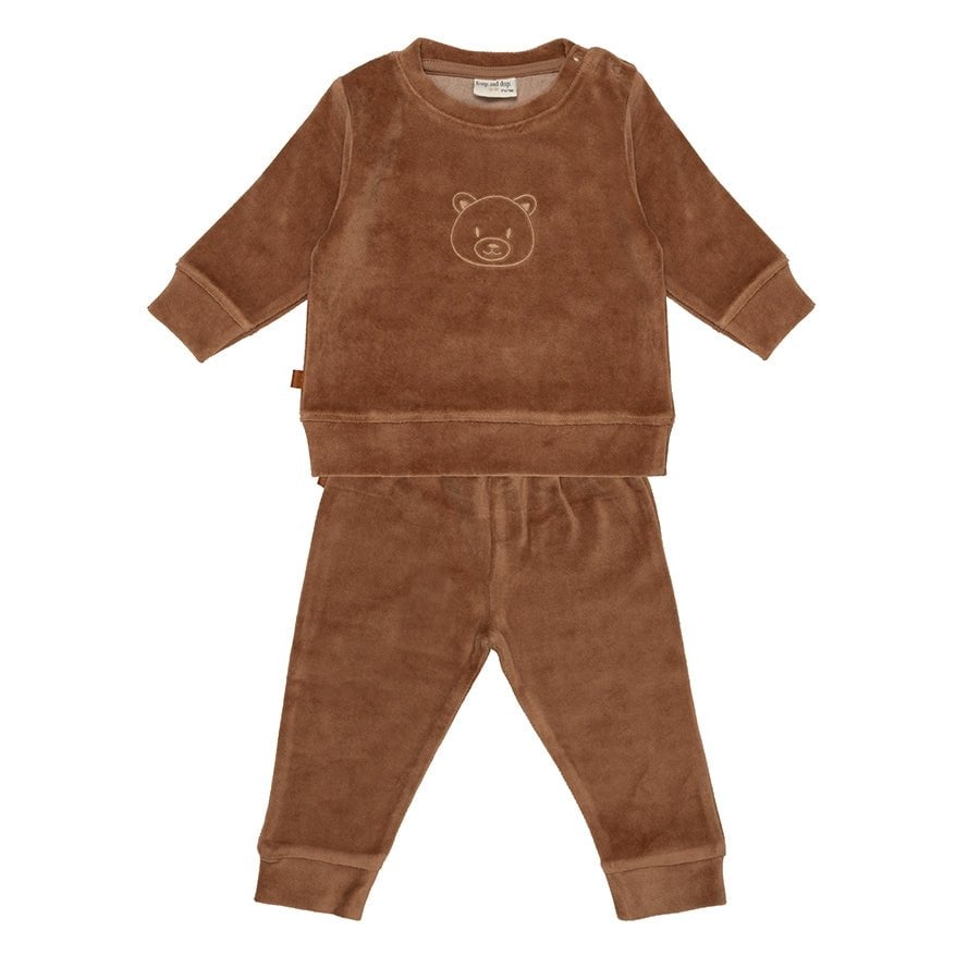 F&D Velours babypyjama | Bever bont