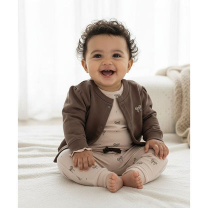 Ballerina Baby Jacket | Zegel bruin