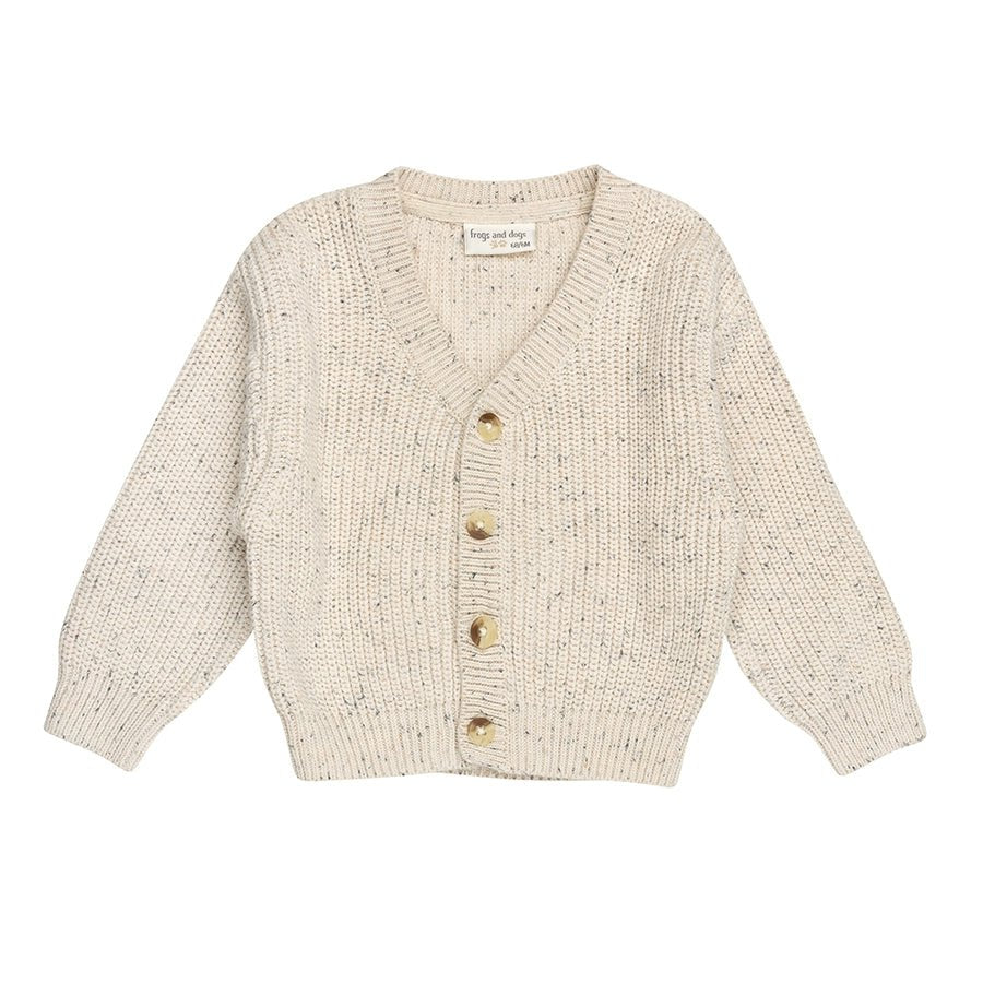 Strooi gebreid vest | Beige