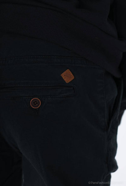 Minoti jongens chino – zwart – 100% katoen – herfst/winter – maat 8 t/m 14 jaar detail