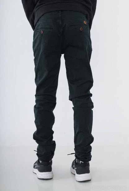Minoti jongens chino – zwart – 100% katoen – herfst/winter – maat 8 t/m 14 jaar back
