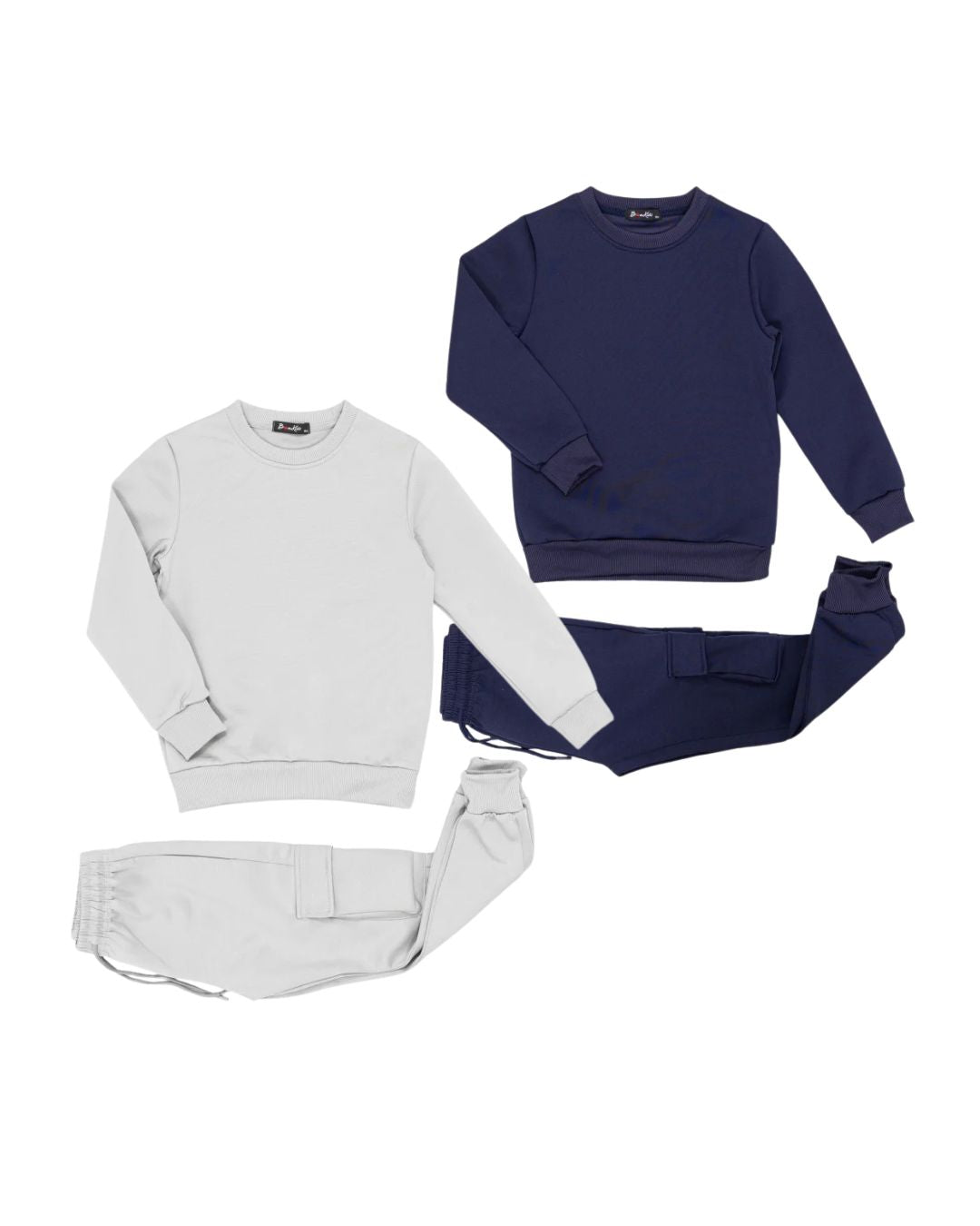 Jongens joggingpak marineblauw – sweatshirt & cargobroek set